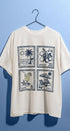Amalfi Capri Postage Stamp Graphic Tee in Italian Summer in White - Women's Fashion | Urban Daizy