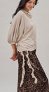 Crochet Trim Dolman Knit Top with Lace Hem in Lt Grey - Women's Fashion | Urban Daizy