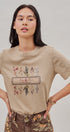 Botanical Beaded Graphic Tee in White - Women's T-Shirts & Polos | Urban Daizy