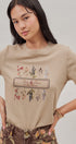 Botanical Beaded Graphic Tee in White - Women's T-Shirts & Polos | Urban Daizy