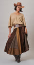 Sun Faded Slub V Neck Tee in Taupe	 - Women's T-Shirts & Polos | Urban Daizy