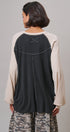 Off Duty Colorblock Raglan Tee in Charcoal - Women's T-Shirts & Polos | Urban Daizy