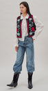 Floral Embroidered Corduroy Vest in Black - Women's Fashion | Urban Daizy