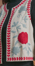 Floral Embroidered Corduroy Vest in Ivory - Women's Fashion | Urban Daizy