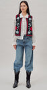 Floral Embroidered Corduroy Vest in Ivory - Women's Fashion | Urban Daizy